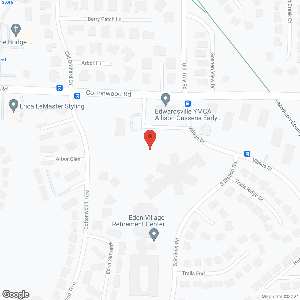 Eden Retirement Center in google map