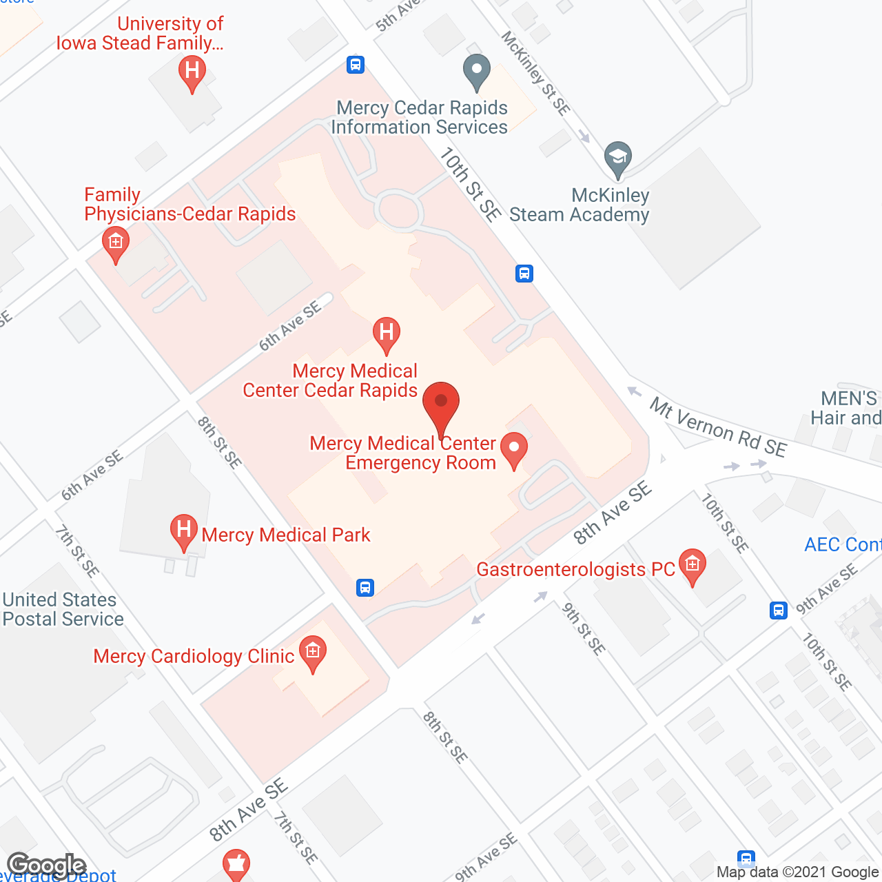 Mercy Medical Ctr Hallmar in google map