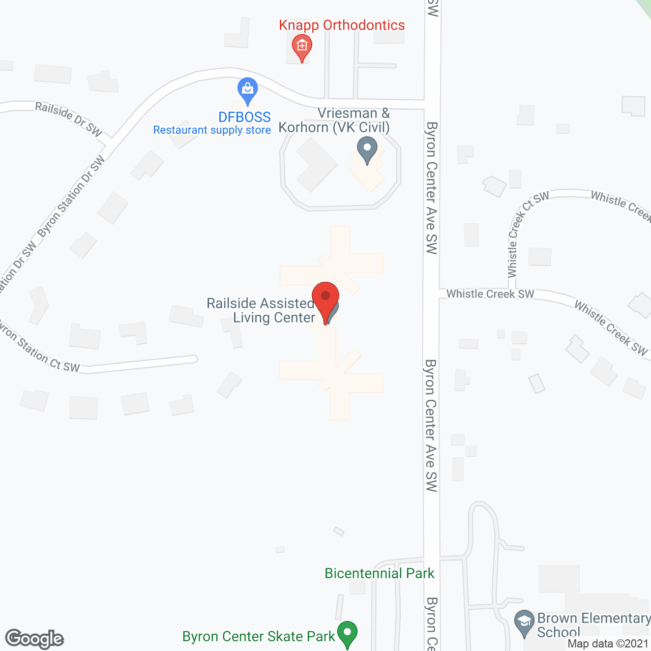 Railside Living Center in google map