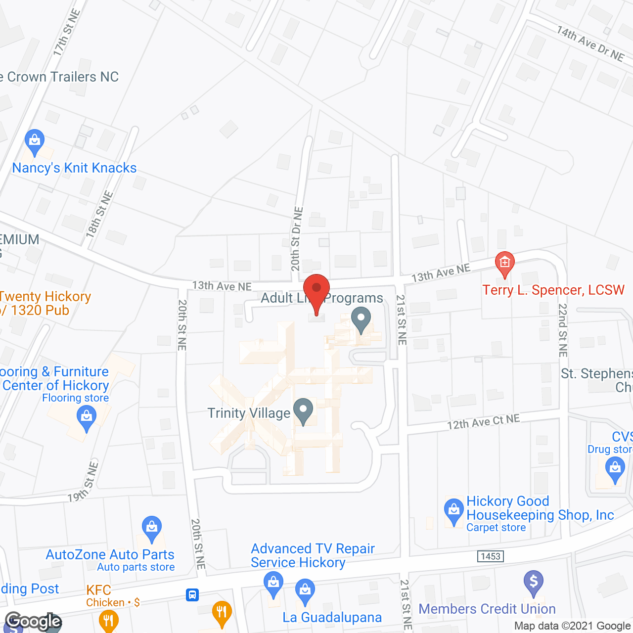 Trinity Village in google map