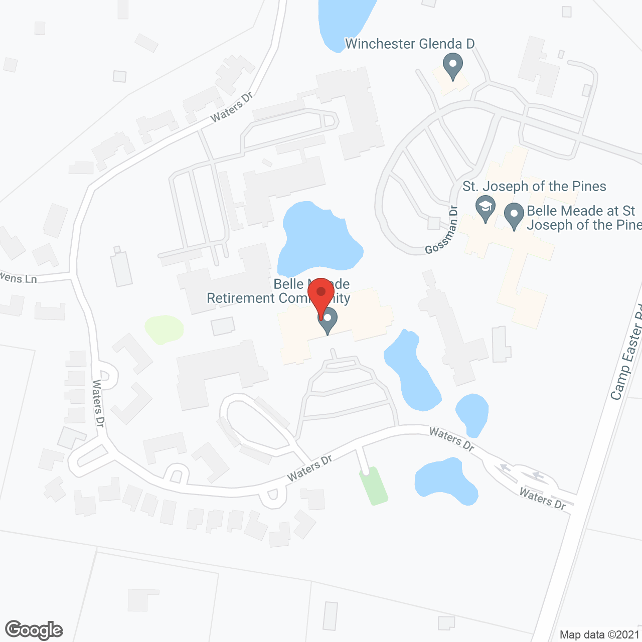 Belle Meade Life Care Retire in google map