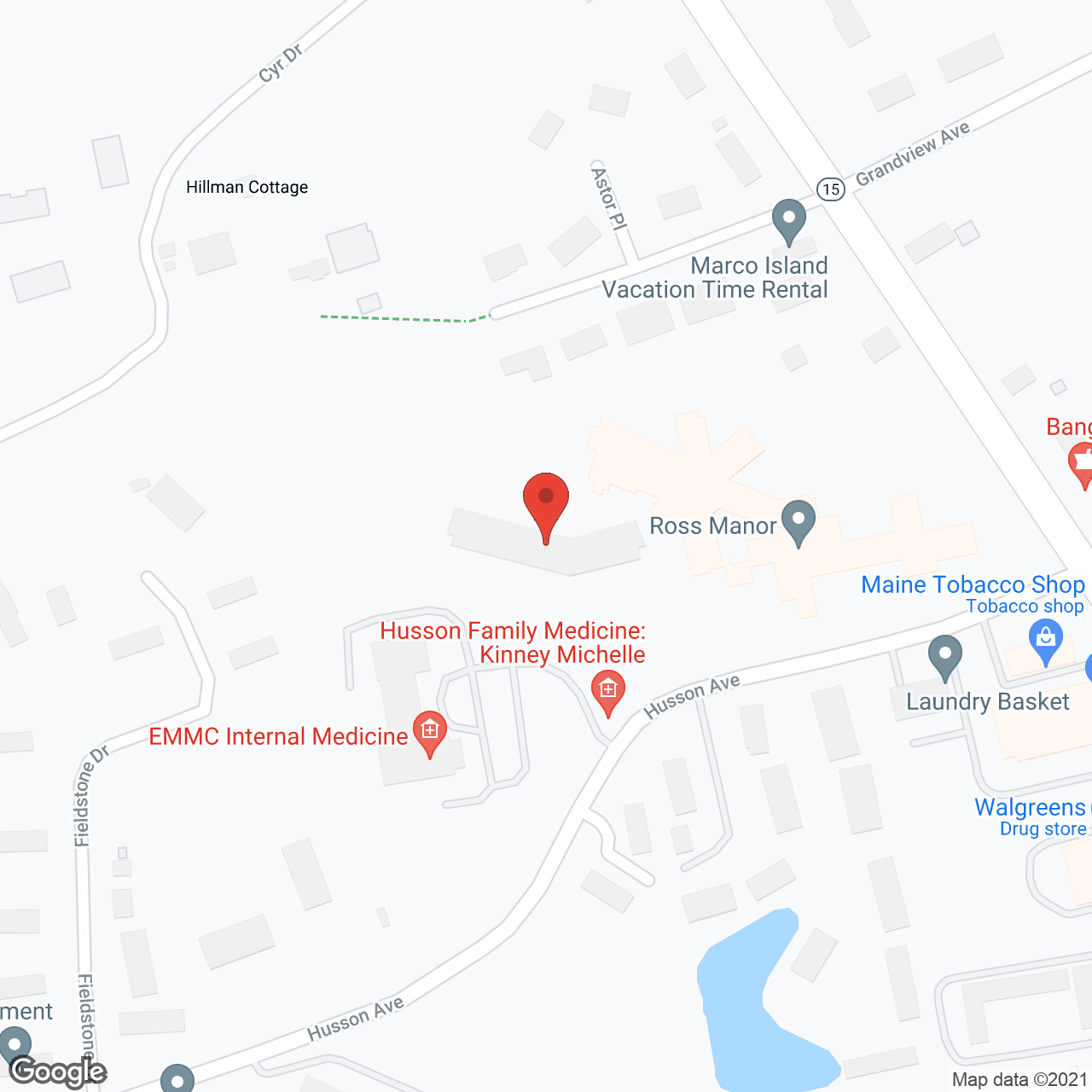 Ross Manor in google map