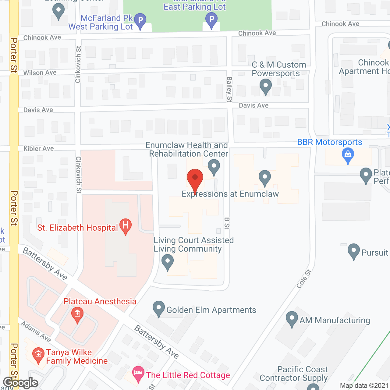 Enumclaw Health Care & Rehab in google map