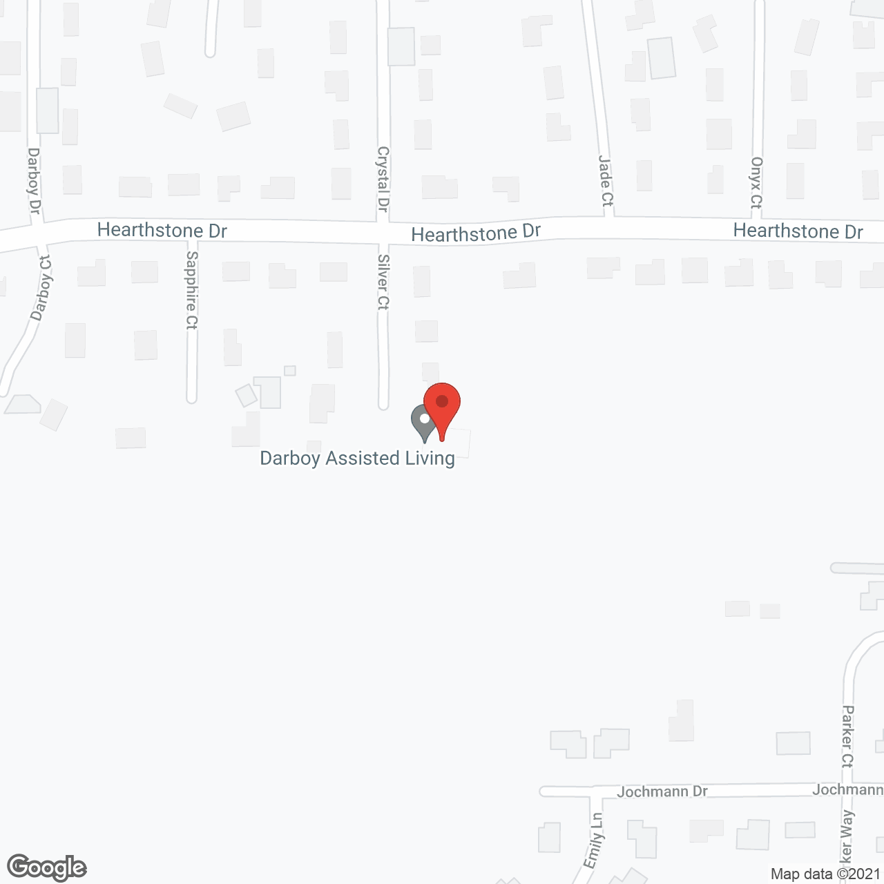 Darboy Assisted Living in google map