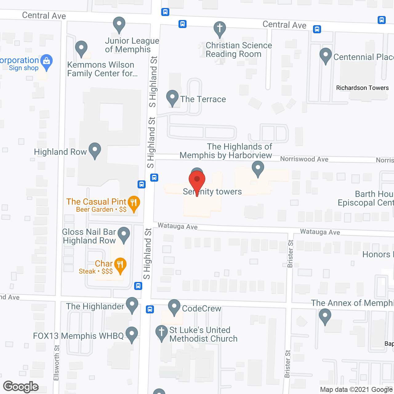 SerenityTowers in google map