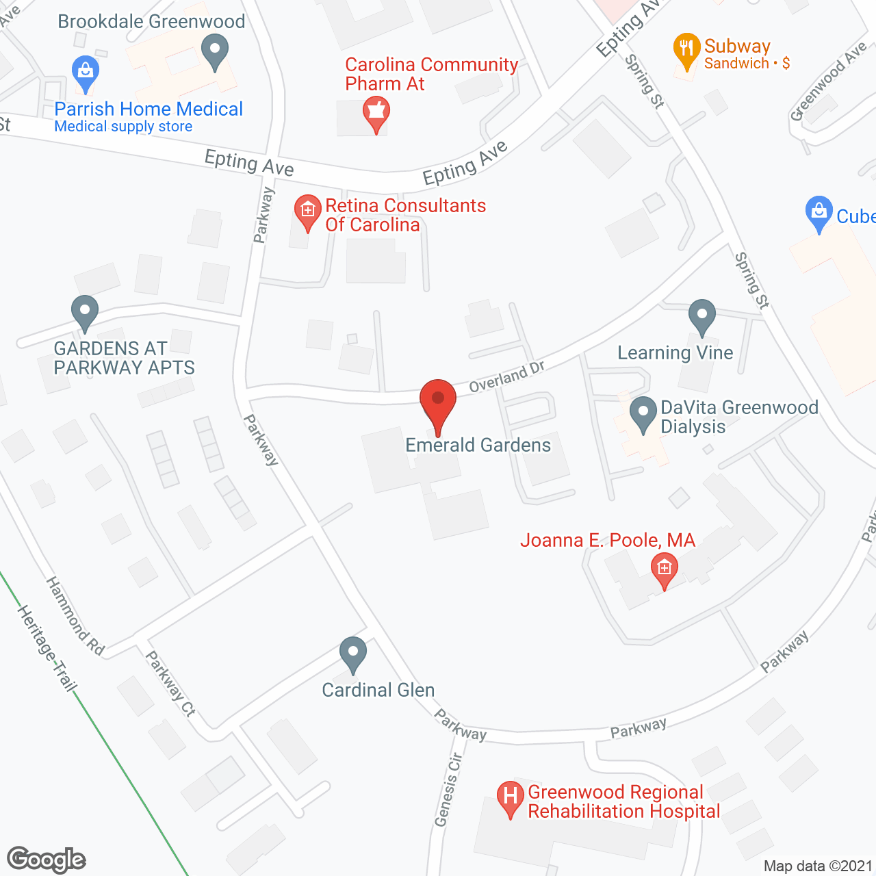 EdenGardens of Greenwood in google map
