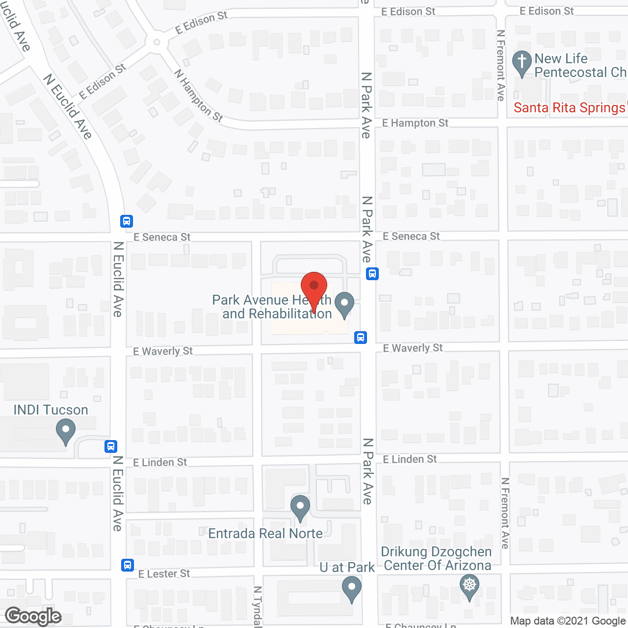 Park Avenue Health and Rehab Center in google map