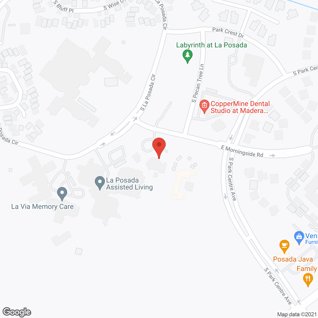 La Posada at Park Centre,  a CCRC in google map