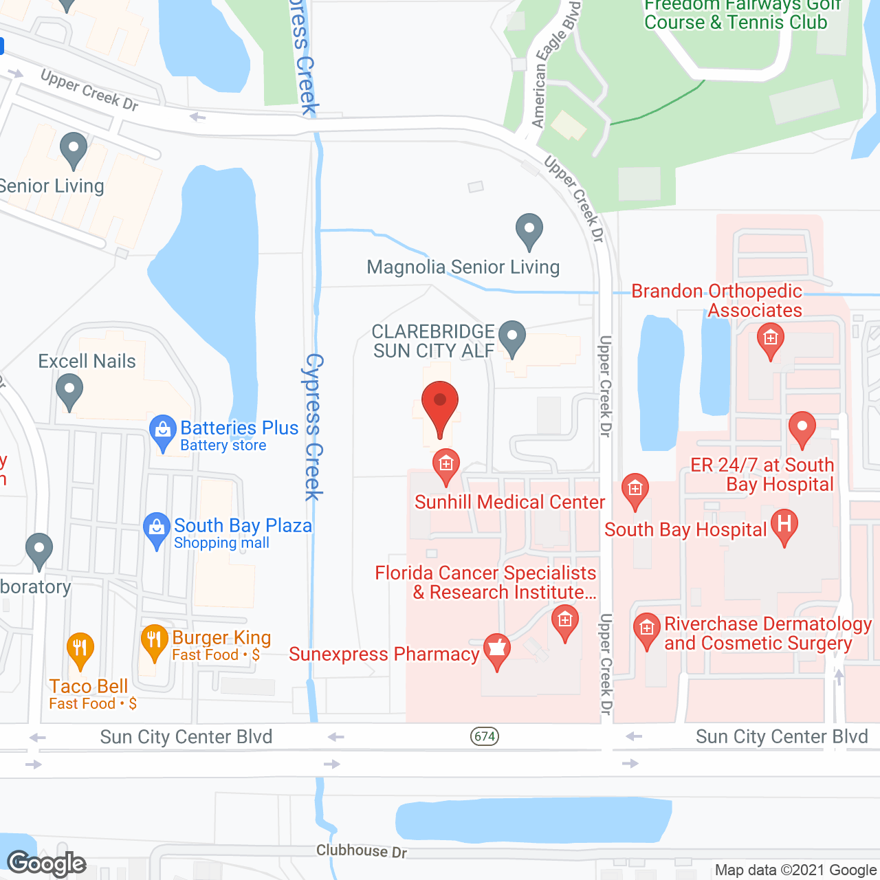 Homewood at Sun City Center in google map