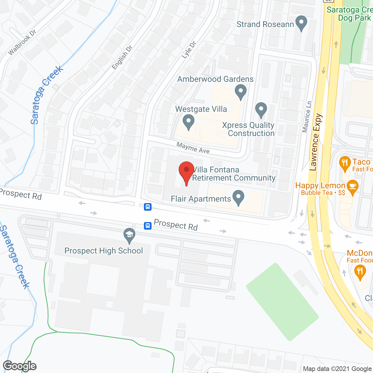 Villa Fontana Retirement Community in google map